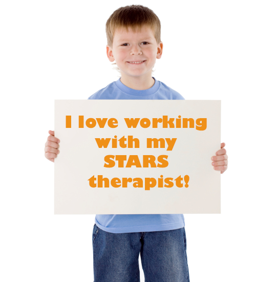 School Student who Loves to Work with his STARS Occupational Therapist, Phyical Therapist, Speech-Language Pathologist, School Pscyhologist, and Special Education Teacher